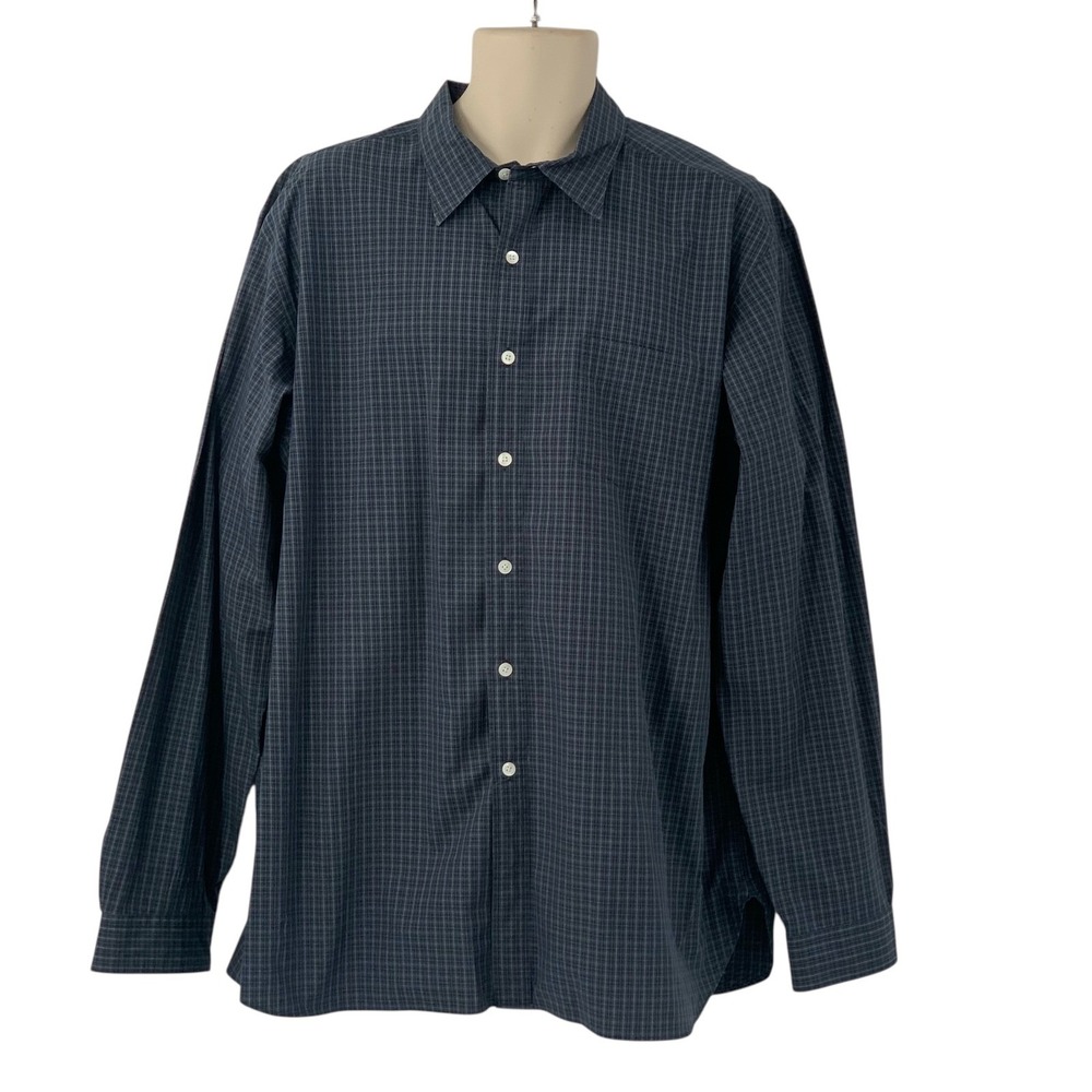 Polo Ralph Lauren Men's Long Sleeve Button Down Shirt Blue/Gray Plaid Size XXL